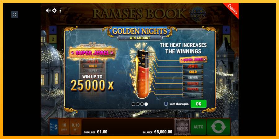 Ramses Book Golden Nights máquina de juego por dinero, imagen 1