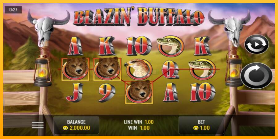 Blazin’ Buffalo máquina de juego por dinero, imagen 2