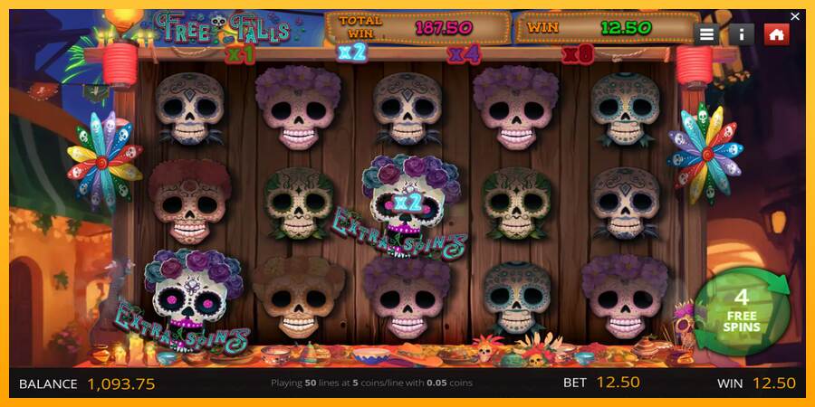 Calavera Cascades máquina de juego por dinero, imagen 4