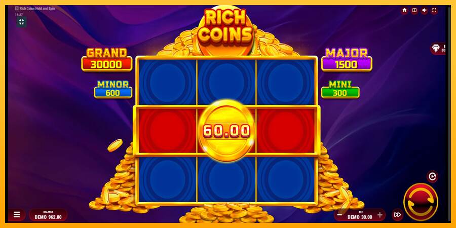 Rich Coins Hold and Spin máquina de juego por dinero, imagen 3