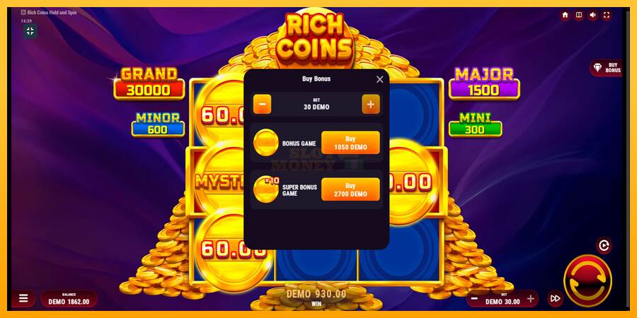 Rich Coins Hold and Spin máquina de juego por dinero, imagen 7