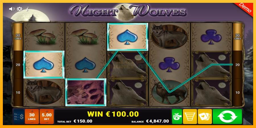 Night Wolves máquina de juego por dinero, imagen 2