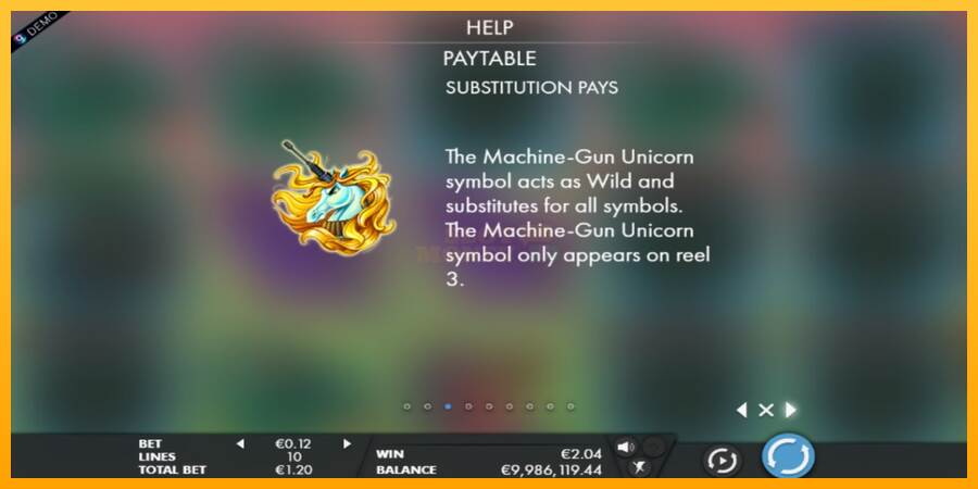 Machine Gun Unicorn máquina de juego por dinero, imagen 3