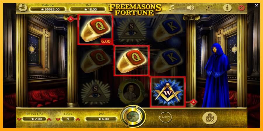 Freemasons Fortune máquina de juego por dinero, imagen 3