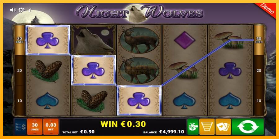 Night Wolves máquina de juego por dinero, imagen 3