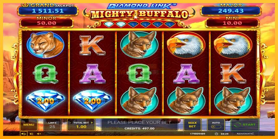 Diamond Link Mighty Buffalo máquina de juego por dinero, imagen 1