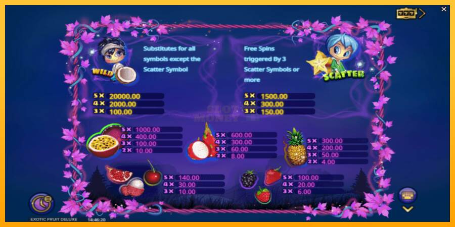 Exotic Fruit Deluxe máquina de juego por dinero, imagen 5