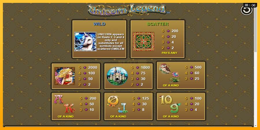 Unicorn Legend máquina de juego por dinero, imagen 5