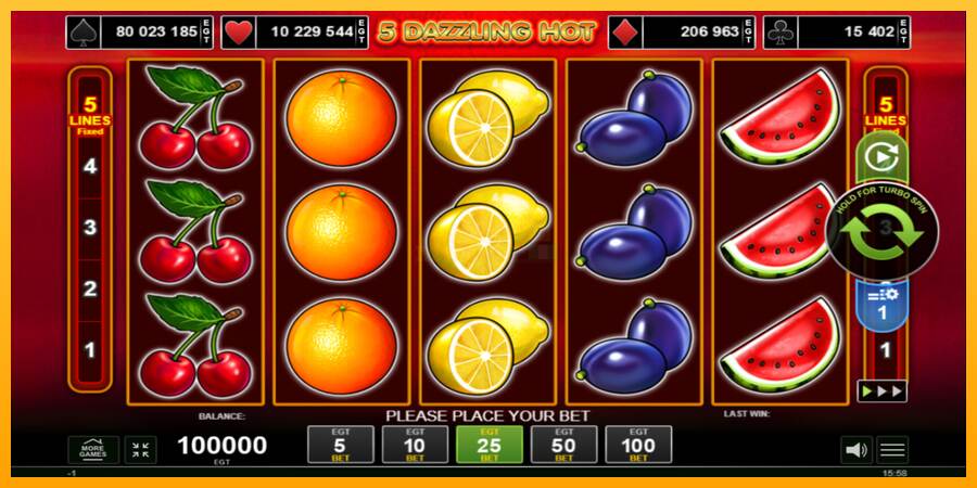 5 Dazzling Hot máquina de juego por dinero, imagen 1