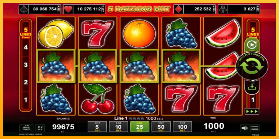 5 Dazzling Hot máquina de juego por dinero, imagen 3