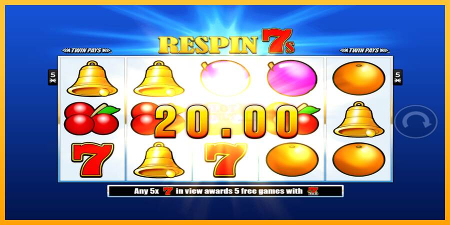 Respin 7s máquina de juego por dinero, imagen 2