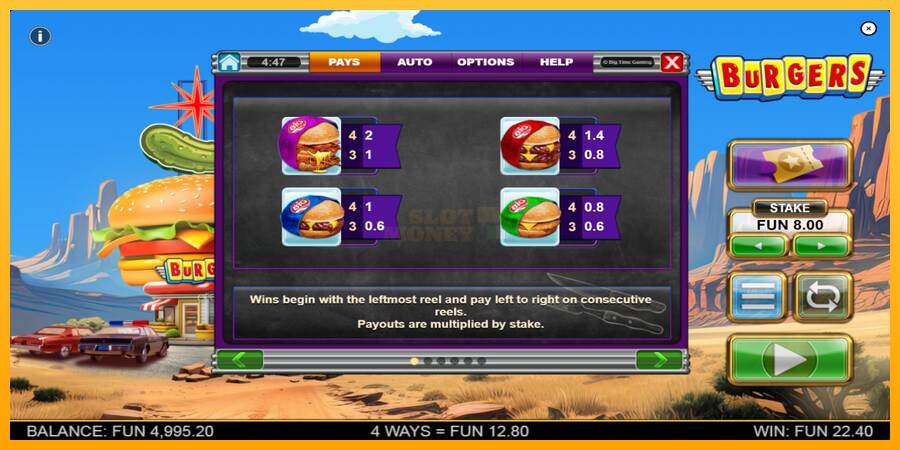 Burgers máquina de juego por dinero, imagen 5