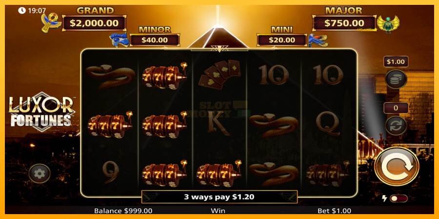 Luxor Fortunes máquina de juego por dinero, imagen 3