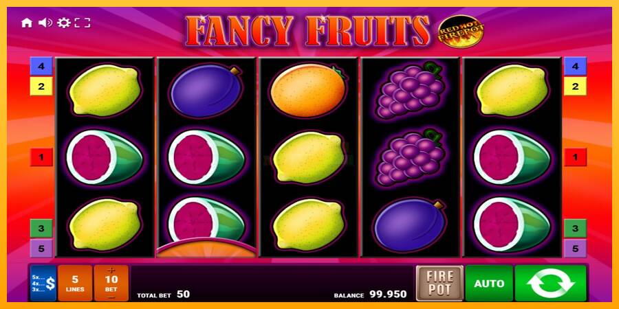 Fancy Fruits Red Hot Firepot máquina de juego por dinero, imagen 1