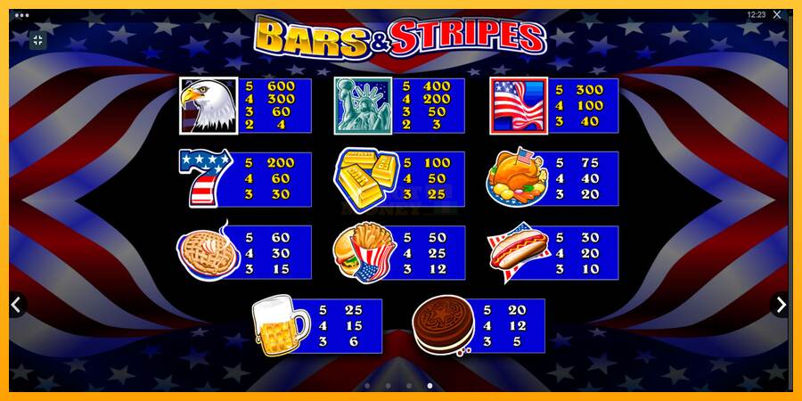 Bars and Stripes máquina de juego por dinero, imagen 6