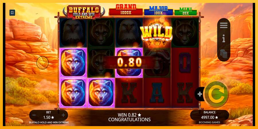 Buffalo Hold and Win Extreme máquina de juego por dinero, imagen 2