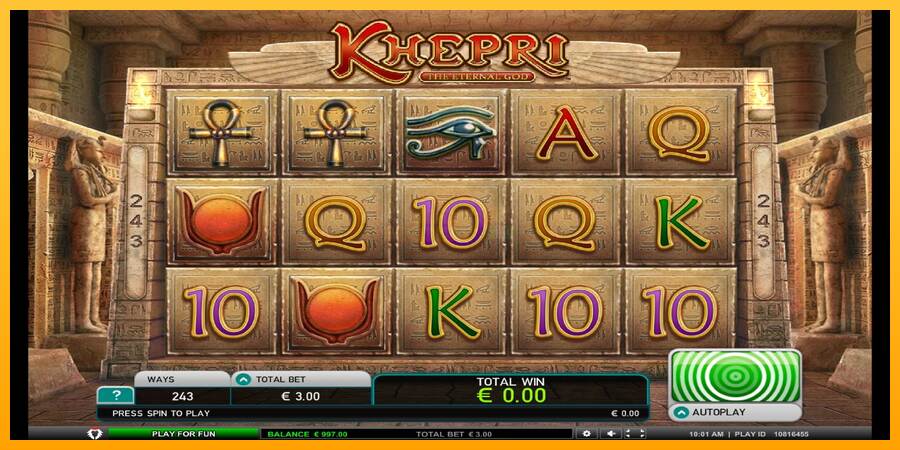 Khepri The Eternal God máquina de juego por dinero, imagen 1