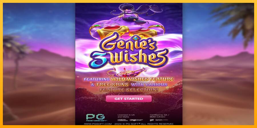 Genies 3 Wishes máquina de juego por dinero, imagen 1