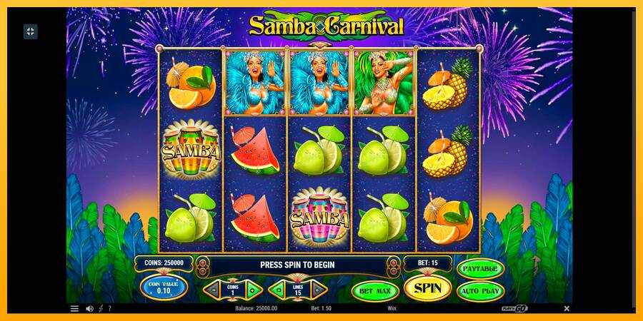 Samba Carnival máquina de juego por dinero, imagen 1