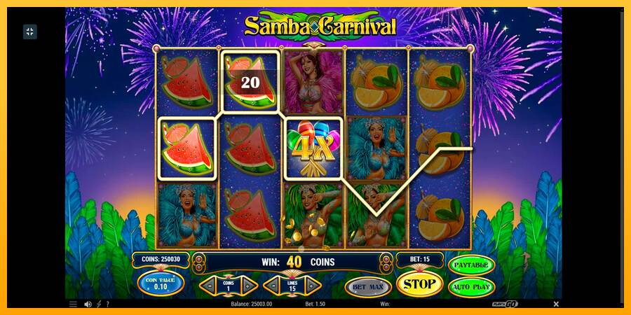 Samba Carnival máquina de juego por dinero, imagen 3