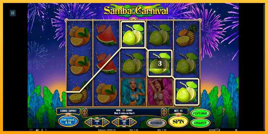 Samba Carnival máquina de juego por dinero, imagen 7