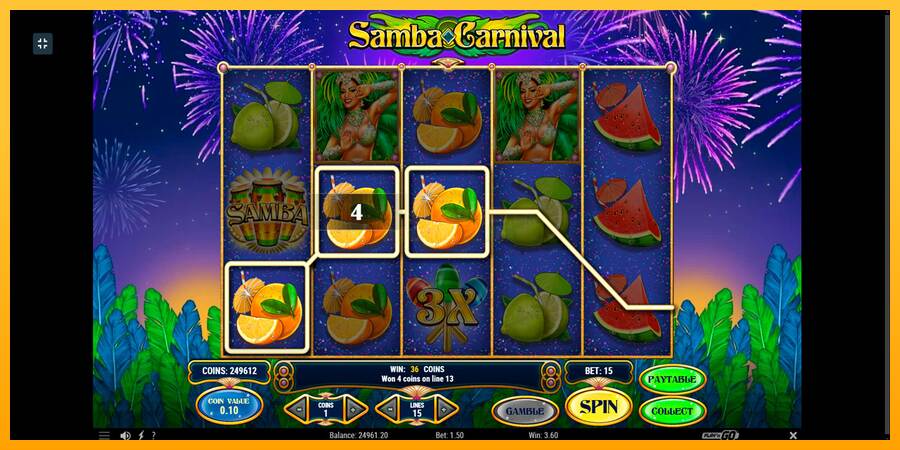 Samba Carnival máquina de juego por dinero, imagen 9