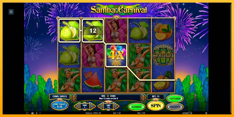 Samba Carnival máquina de juego por dinero, imagen 10