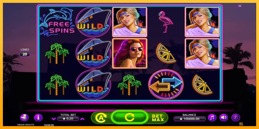 Miami Nights máquina de juego por dinero, imagen 2