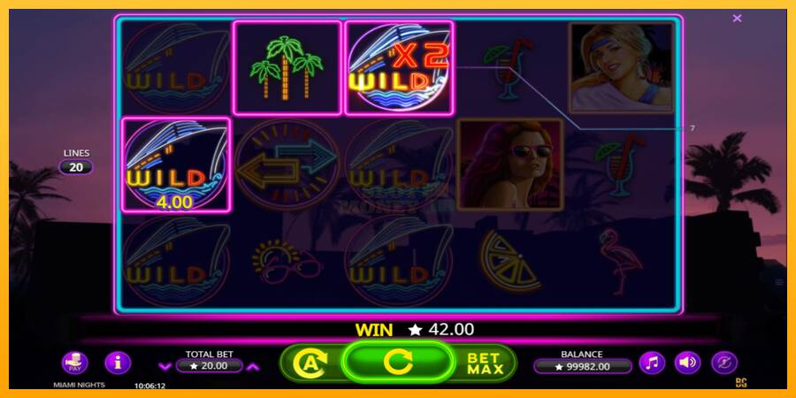 Miami Nights máquina de juego por dinero, imagen 3