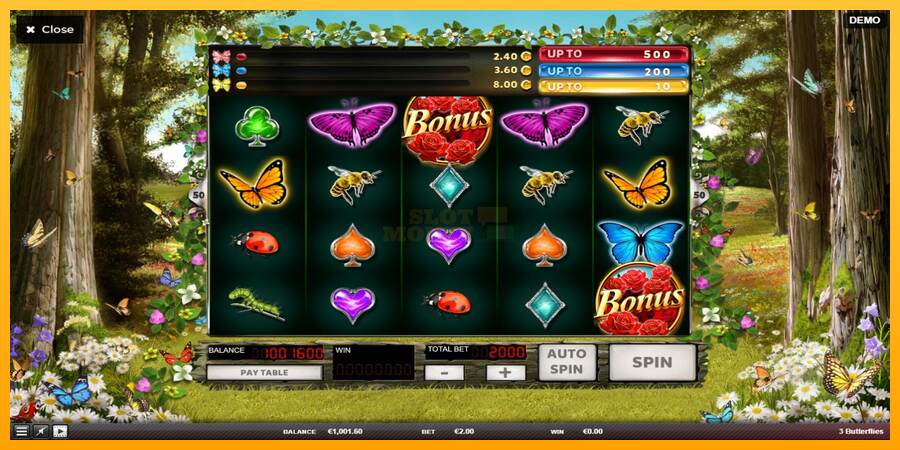 3 Butterflies máquina de juego por dinero, imagen 3