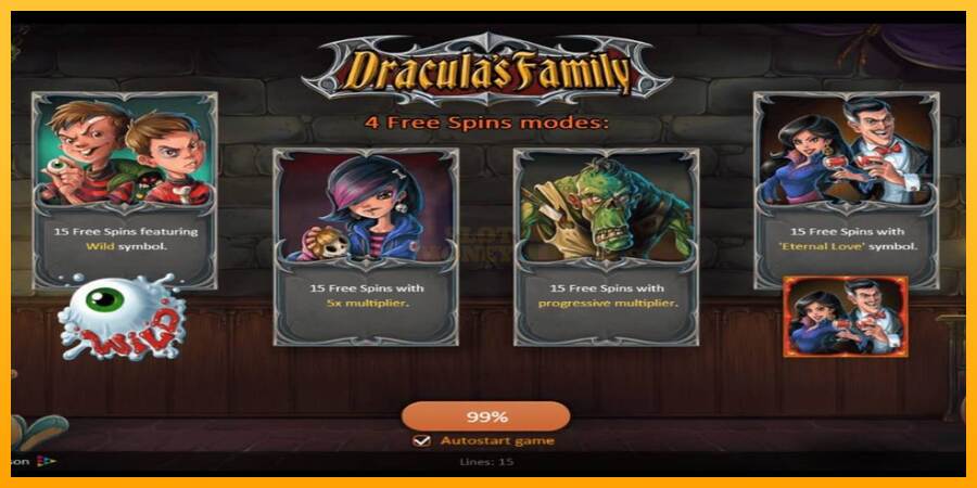 Dracula’s Family máquina de juego por dinero, imagen 1