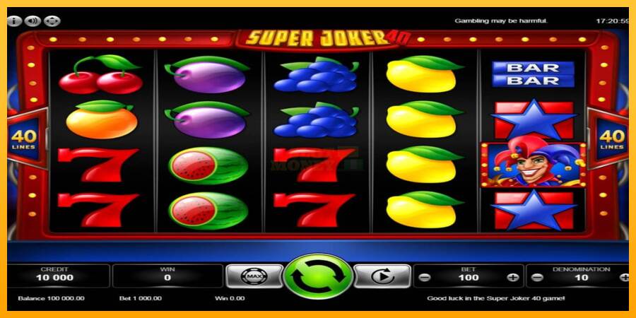 Super Joker 40 máquina de juego por dinero, imagen 1