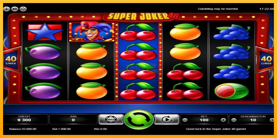 Super Joker 40 máquina de juego por dinero, imagen 3