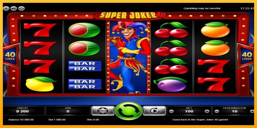 Super Joker 40 máquina de juego por dinero, imagen 4