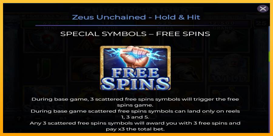 Zeus Unchained - Hold & Hit máquina de juego por dinero, imagen 5