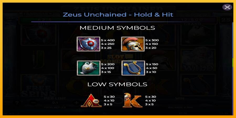 Zeus Unchained - Hold & Hit máquina de juego por dinero, imagen 6