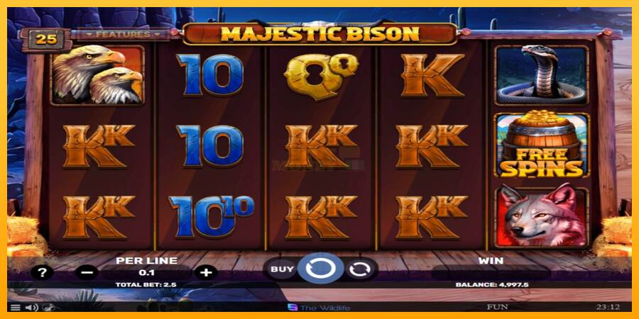 Majestic Bison máquina de juego por dinero, imagen 2