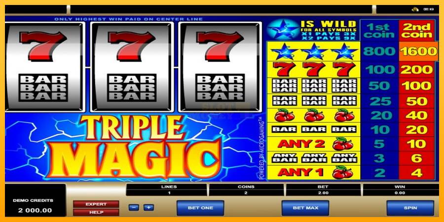 Triple Magic máquina de juego por dinero, imagen 1