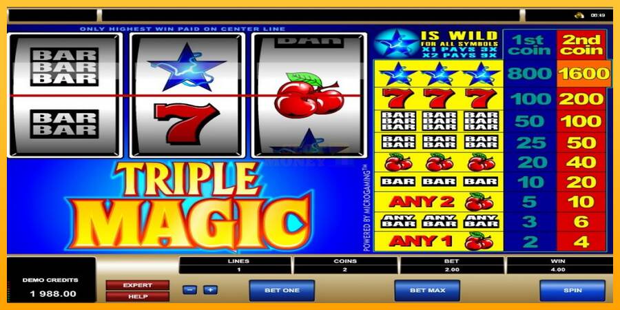 Triple Magic máquina de juego por dinero, imagen 3