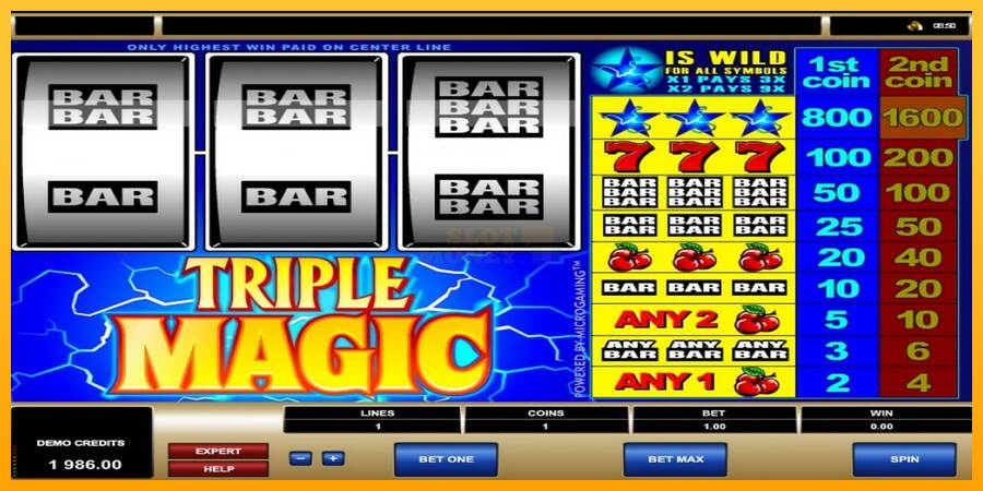 Triple Magic máquina de juego por dinero, imagen 4