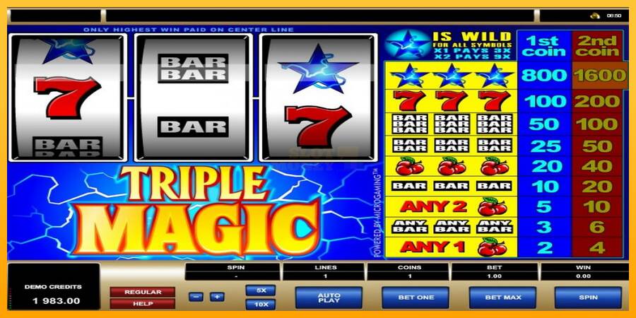 Triple Magic máquina de juego por dinero, imagen 5