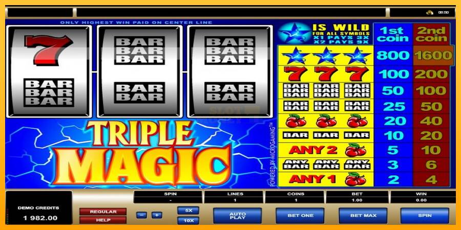 Triple Magic máquina de juego por dinero, imagen 6