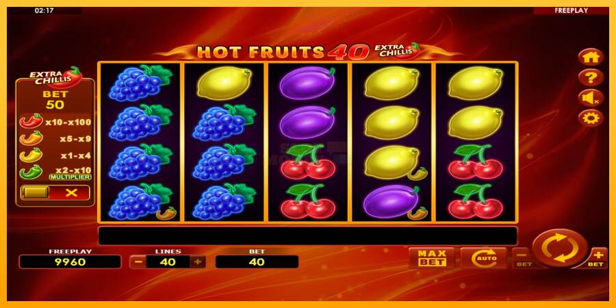 Hot Fruits 40 Extra Chillis máquina de juego por dinero, imagen 2