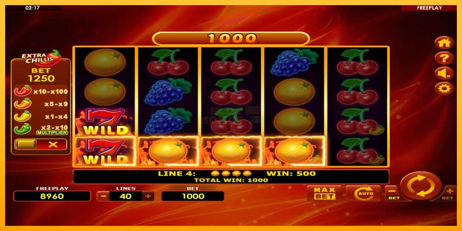 Hot Fruits 40 Extra Chillis máquina de juego por dinero, imagen 3