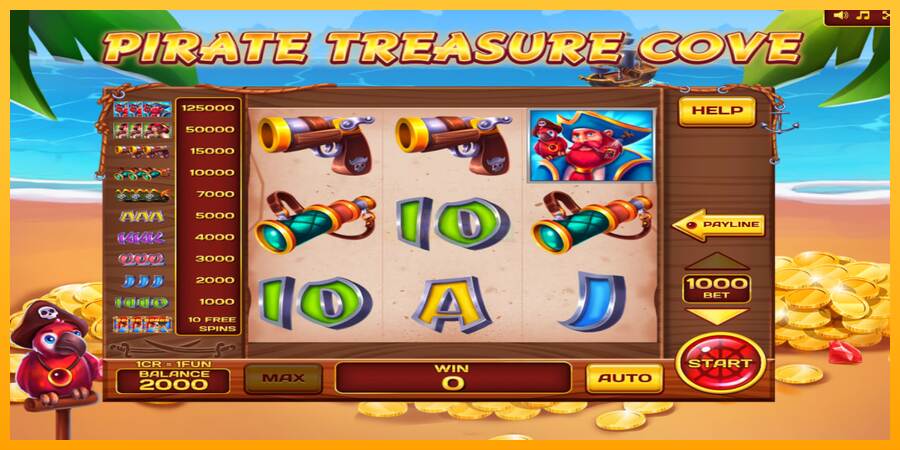 Pirate Treasure Cove 3x3 máquina de juego por dinero, imagen 3