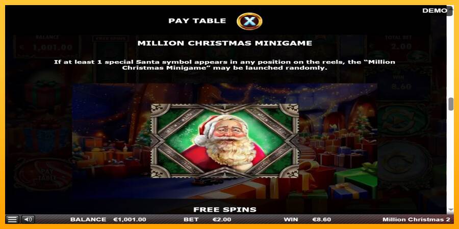 Million Christmas 2 máquina de juego por dinero, imagen 5