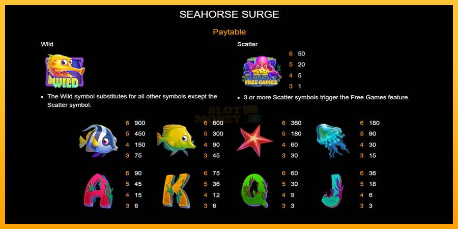 Seahorse Surge máquina de juego por dinero, imagen 4