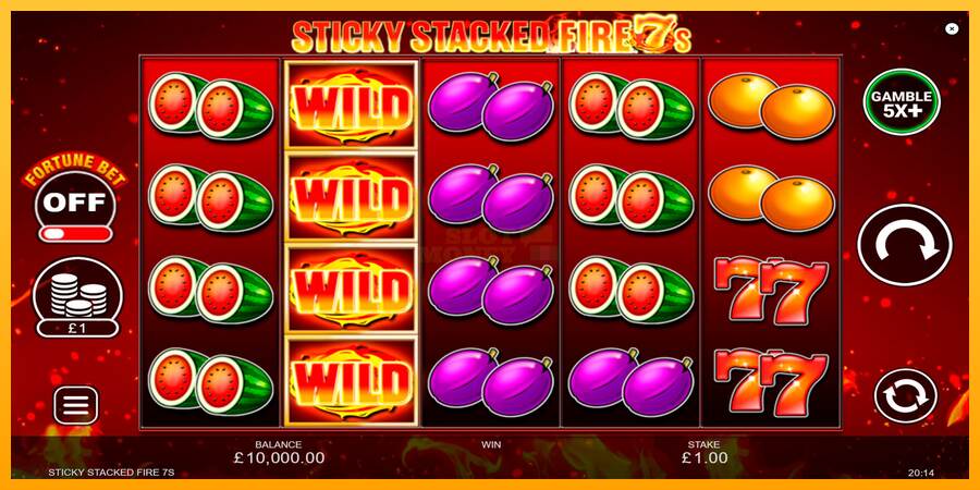 Sticky Stacked Fire 7s máquina de juego por dinero, imagen 1