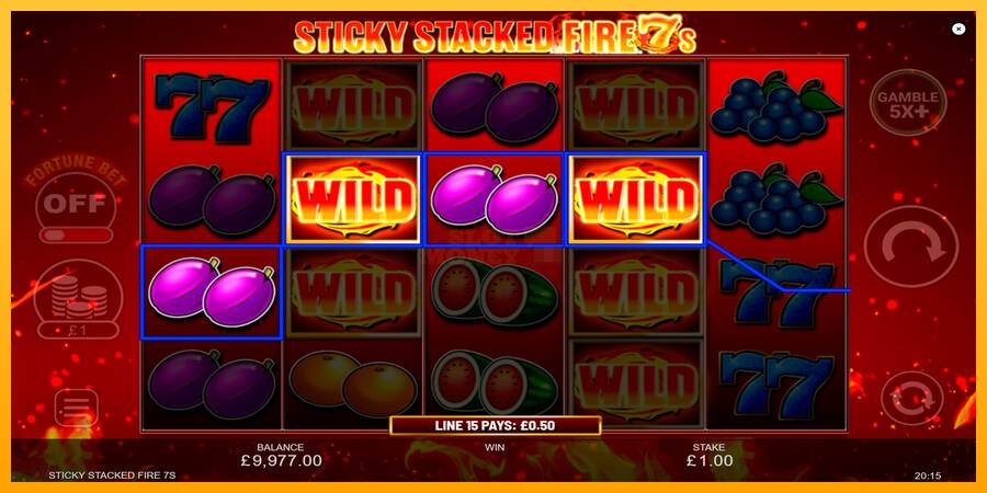 Sticky Stacked Fire 7s máquina de juego por dinero, imagen 3