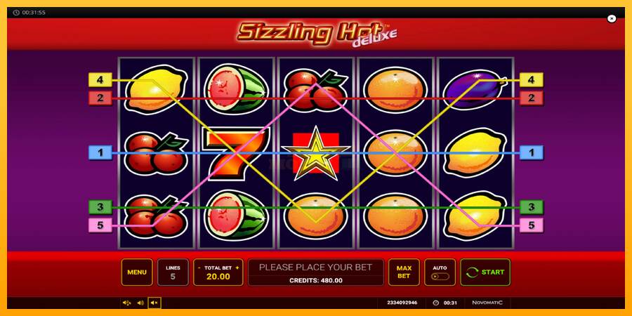 Sizzling Hot Deluxe máquina de juego por dinero, imagen 3